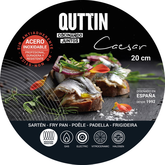 Quttin Sartén de Acero para Inducción Caesar 21.5cm Quttin Sartén de Acero para Inducción Caesar 21.5cm