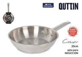Quttin Sartén de Acero para Inducción Caesar 21.5cm