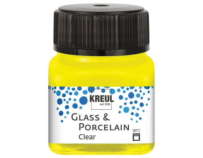 Kreul Pintura vidrio y porcelana GLASS&PORCELAIN Amarillo 20ml Kreul Pintura vidrio y porcelana GLASS&PORCELAIN Amarillo 20ml