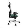 PIQUERAS Y CRESPO Silla de oficina Horna Verde botella y Blanco
