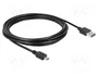 DeLOCK Cable USB 2.0 de Tipo A a Mini-USB B de 3 m, Negro