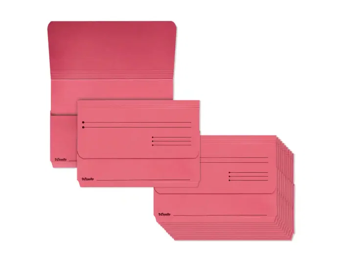 ESSELTE Subcarpeta Pocket de Cartulina 275g Rosa Paquete de 25 ESSELTE Subcarpeta Pocket de Cartulina 275g Rosa Paquete de 25