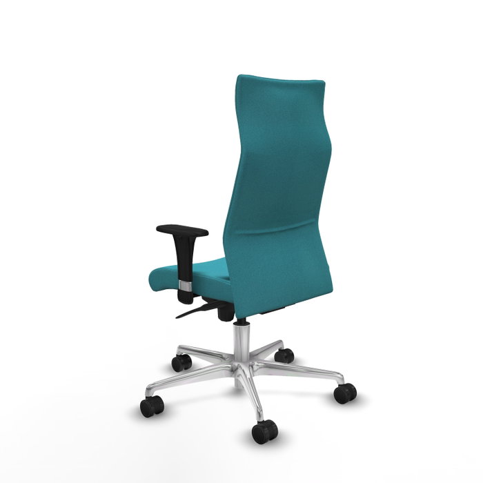 PIQUERAS Y CRESPO Sillón Albacete Turquesa con Mecanismo Sincro y Base de Aluminio PIQUERAS Y CRESPO Sillón Albacete Turquesa con Mecanismo Sincro y Base de Aluminio