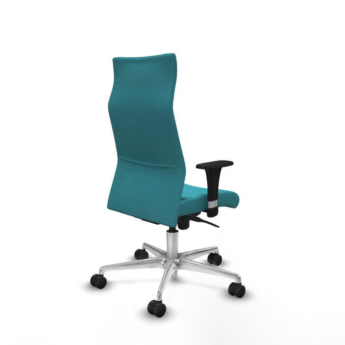 PIQUERAS Y CRESPO Sillón Albacete Turquesa con Mecanismo Sincro y Base de Aluminio PIQUERAS Y CRESPO Sillón Albacete Turquesa con Mecanismo Sincro y Base de Aluminio