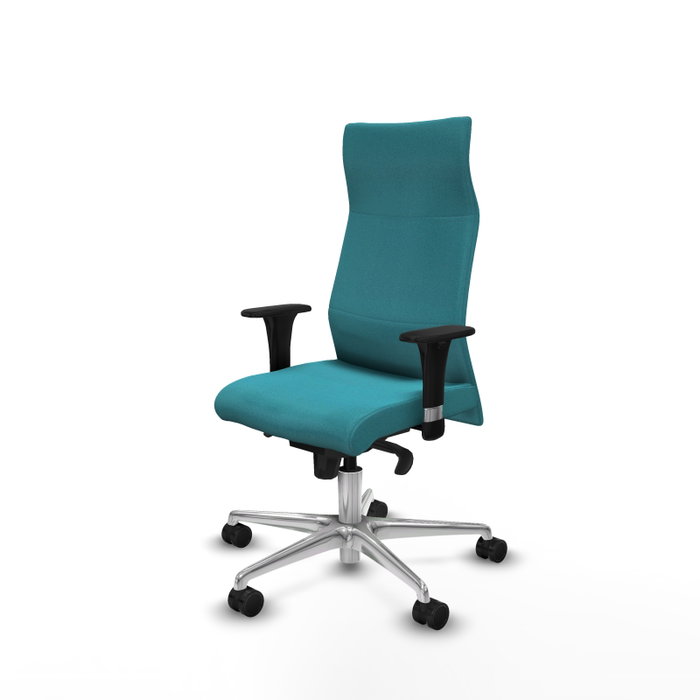 PIQUERAS Y CRESPO Sillón Albacete Turquesa con Mecanismo Sincro y Base de Aluminio PIQUERAS Y CRESPO Sillón Albacete Turquesa con Mecanismo Sincro y Base de Aluminio