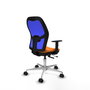 PIQUERAS Y CRESPO Silla de oficina Jorquera Sincro/Traslack Naranja y Azul