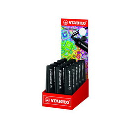 STABILO BOSS 70 ARTY LINE Negro Expositor de 15 unidades
