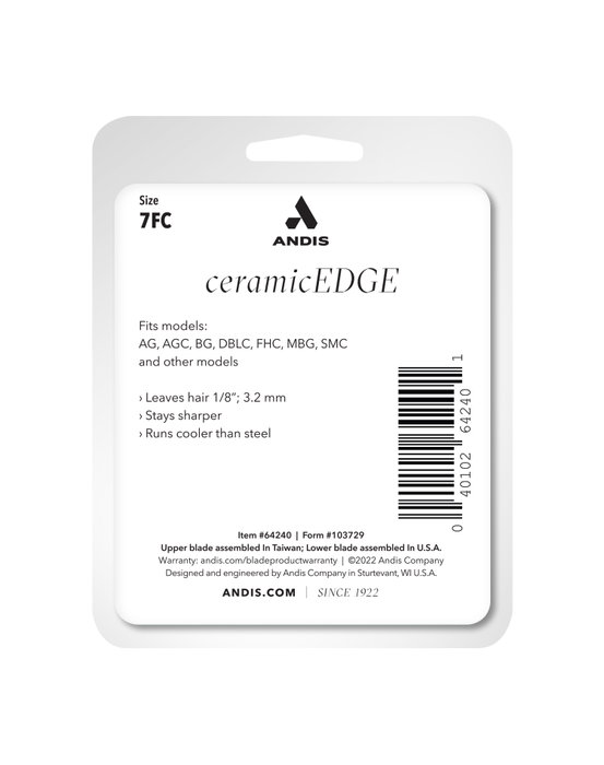 Cuchillas para Recortadora Andis S-7F Acero Cromado 3,2 mm