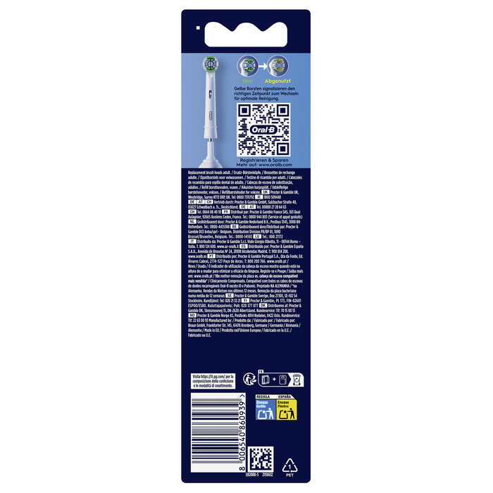 Oral-B Precision Clean Cabezales de Repuesto 5 unidades 860939 Recambio Cepillo Eléctrico