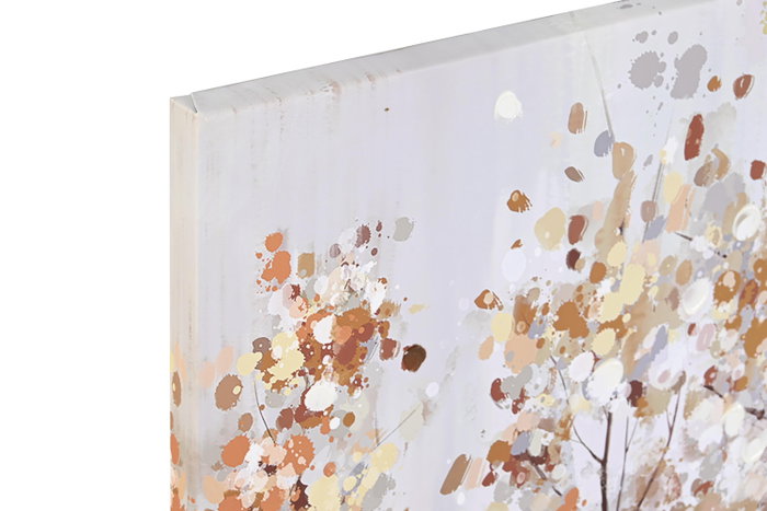 DKD Home Decor Cuadro Tradicional Beige Lienzo y MDF 2 x 90 x 90 cm (2 Unidades)