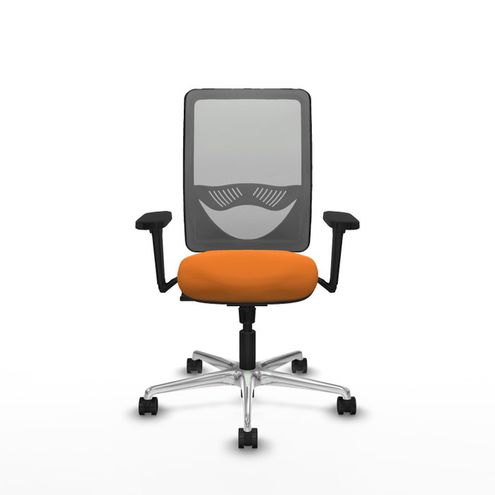 PIQUERAS Y CRESPO Silla de oficina Zulema Naranja y Gris