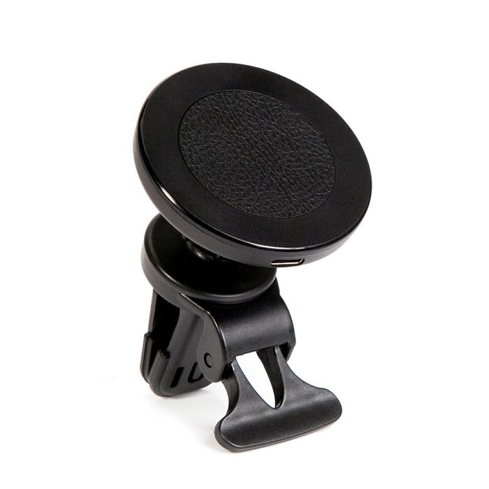 eSTUFF Cargador inalámbrico magnético para coche, 15W, compatible con iPhone 12 y iPhone 13, con soporte para rejilla de ventilación