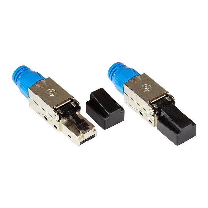 GoodConnections Conector RJ45 Cat.8.1 Angular Plata