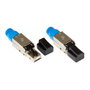 GoodConnections Conector RJ45 Cat.8.1 Angular Plata