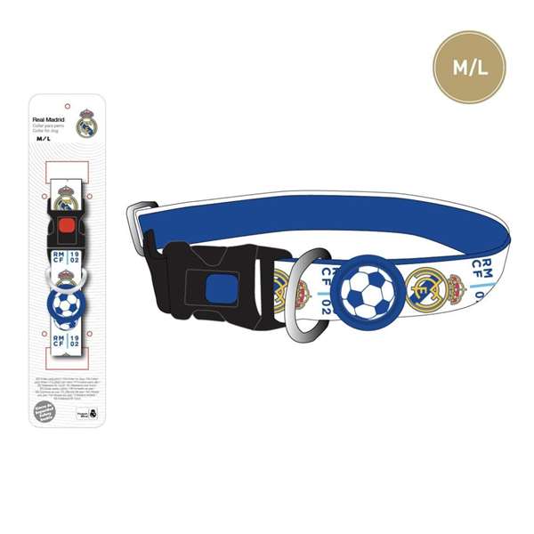 Cerdá Collar para Perros M/L Real Madrid T4M:M/L