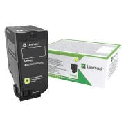 Lexmark 84C2HYE Toner Cartucho Amarillo, Tinta de Impresora Compatible