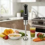 Haeger Ultra Twist Batidora de Inmersión 1500 W Negro y Plata - Cuchilla Triple Titanio Acero Inoxidable
