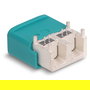 DeLOCK HDMTD Conector Doble Macho Angulado para PCB, 100 Ω, Azul y Plata, Plástico y Latón