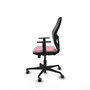 PIQUERAS Y CRESPO Silla de oficina Jorquera Rosa y Negro