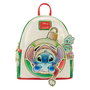 Loungefly Mochila Holiday Stitch Disney 22.8x26.6x11.4cm Cuero Sintetico