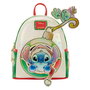 Loungefly Mochila Holiday Stitch Disney 22.8x26.6x11.4cm Cuero Sintetico