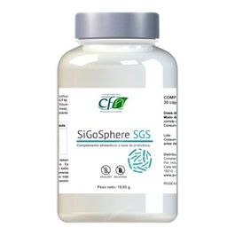CFN Sigosphere Sgs 30Vcap. Complemento alimenticio a base de probióticos para el sistema digestivo con Lactobacillus plantarum, acidophilus, Bifidobacterium lactis y bifidum