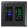BSS EC-8BV Controlador de pared Ethernet con 8 botones y control de volumen, HiQnet, PoE, LCD programable, Negro/Blanco