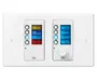 BSS EC-8BV Controlador de pared Ethernet con 8 botones y control de volumen, HiQnet, PoE, LCD programable, Negro/Blanco