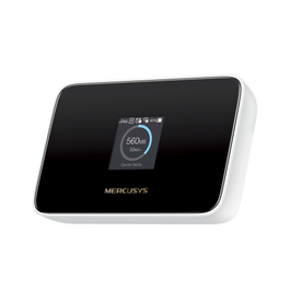 MERCUSYS MT115 Router Móvil 4G/3G con WiFi 5/6 (802.11ac/ax) de Doble Banda y Puerto USB-C, Puerta de Enlace, Módem, Negro/Blanco