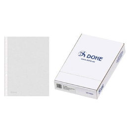 Dohe 90491 Caja 100 Fundas Multitaladro A4 Polipropileno Rugoso Transparente 235x305mm
