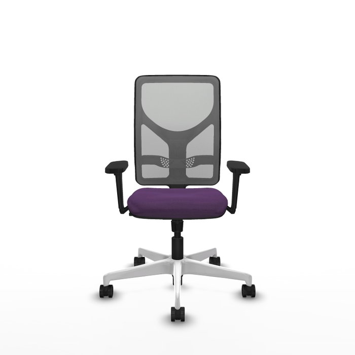 PIQUERAS Y CRESPO Silla de oficina Motilla con mecanismo Sincro, morado y gris