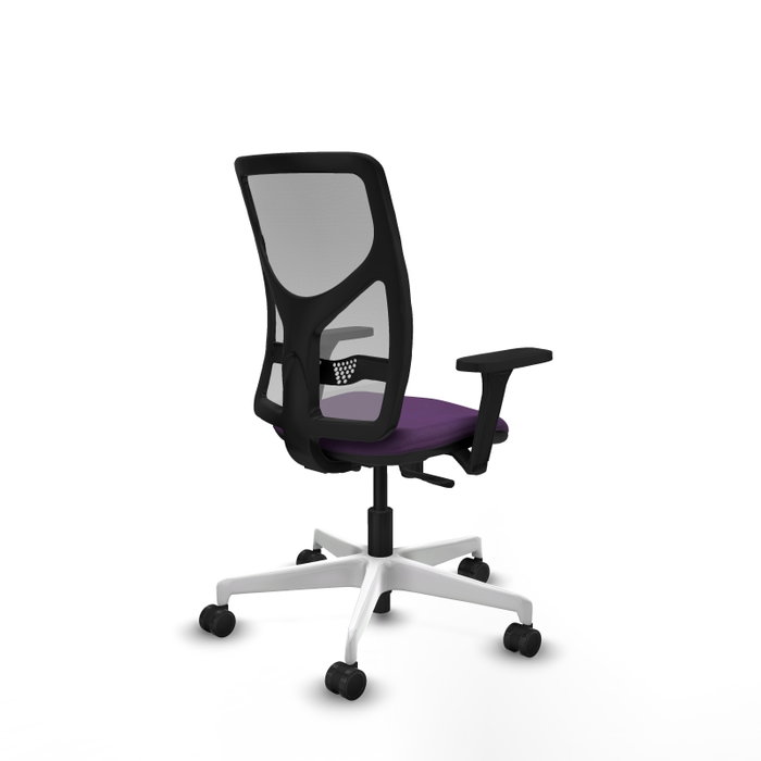 PIQUERAS Y CRESPO Silla de oficina Motilla con mecanismo Sincro, morado y gris