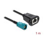 DeLOCK 90699 Cable coaxial HSD Z macho a RJ45 hembra de 1 m
