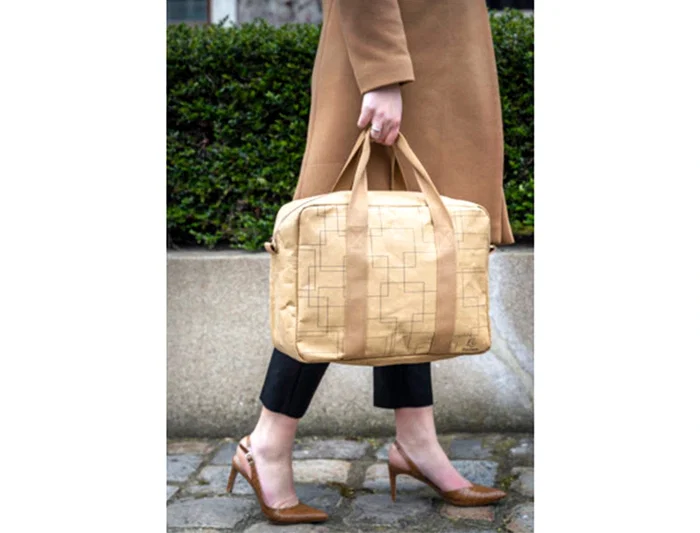 Exacompta Maletín Eterneco para Portátil 15" Imitación Cuero Vegetal Marrón 40x29x13 cm