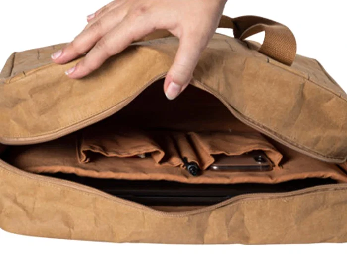 Exacompta Maletín Eterneco para Portátil 15" Imitación Cuero Vegetal Marrón 40x29x13 cm