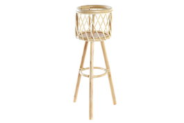 DKD Home Decor Macetero Balines Bambú Natural 20 x 70 x 23 cm