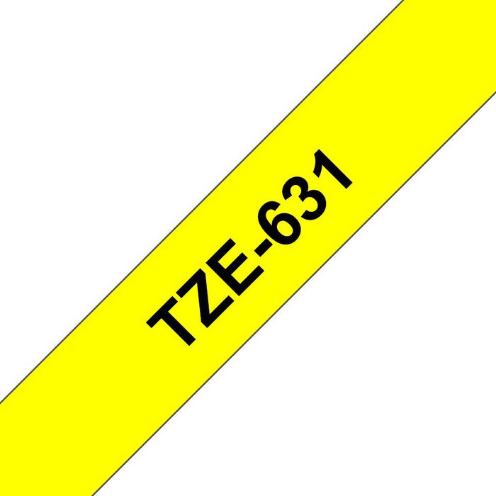 Brother TZe-631 Cinta Laminada 12mm x 8m Amarillo/Negro Brother TZe-631 Cinta Laminada 12mm x 8m Amarillo/Negro