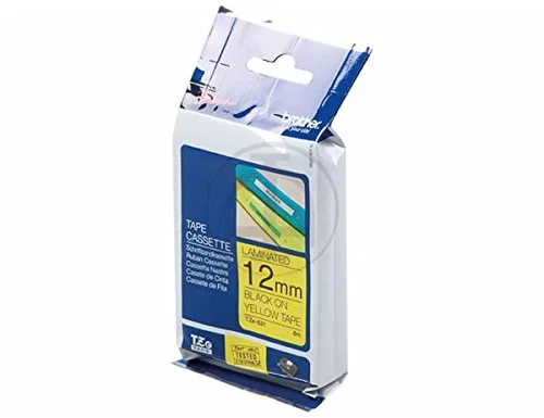 Brother TZe-631 Cinta laminada de 12 mm x 8 m, Amarillo/Negro