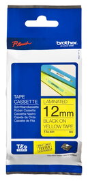BROTHER Cinta laminada amarillo/negro 12mm