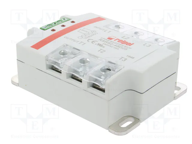 RELPOL RSR62-48D25 Relé de semiconductor trifásico 25A 24-530VAC