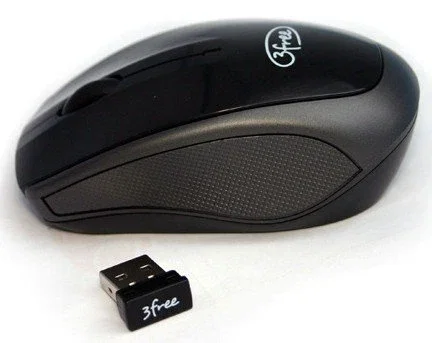 3free 3F-MCW401 Ratón Óptico Inalámbrico 1000 DPI Negro