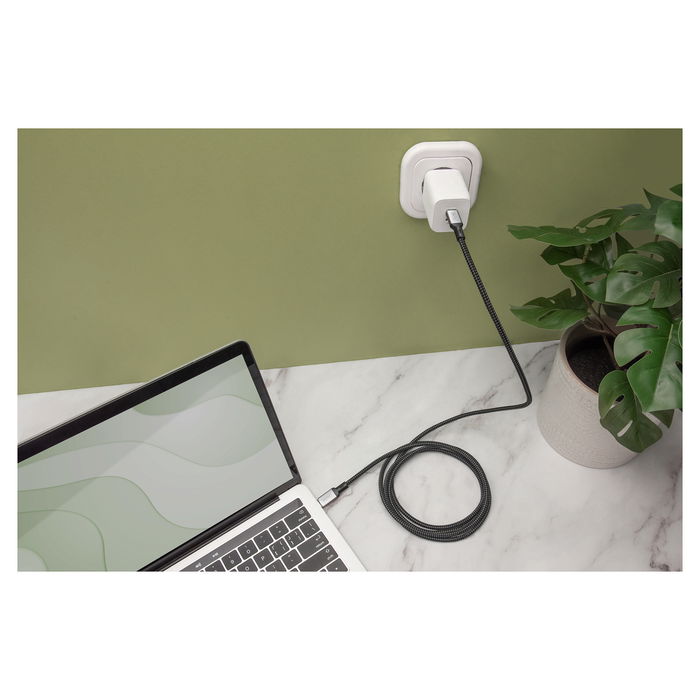 Digitus Cable USB4 USB-C a USB-C 40 Gbit/s 1 m Negro - Power Delivery 100W, 8K@60Hz, Certificado USB4 Gen 2x2, Plug and Play