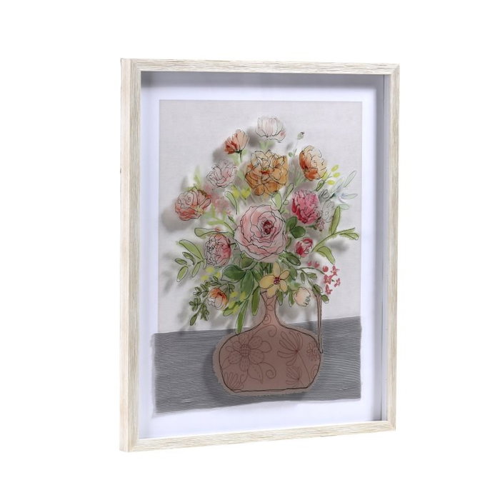 DKD Home Decor Cuadro PS Cristal 53x2,5x63 Florero Surtido de 2 unidades