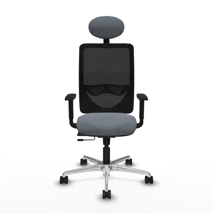 PIQUERAS Y CRESPO Silla de oficina Zulema con mecanismo Sincro/Traslack, Gris y Negro PIQUERAS Y CRESPO Silla de oficina Zulema con mecanismo Sincro/Traslack, Gris y Negro