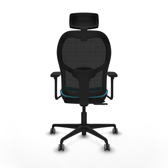 PIQUERAS Y CRESPO Silla de Oficina Jorquera Turquesa y Negro