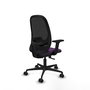 PIQUERAS Y CRESPO Silla de oficina Cilanco con mecanismo Sincro, Morado y Negro