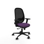 PIQUERAS Y CRESPO Silla de oficina Cilanco con mecanismo Sincro, Morado y Negro