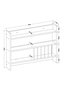 Hanah Home Estantería de Cocina Blanco 85x15x65 cm