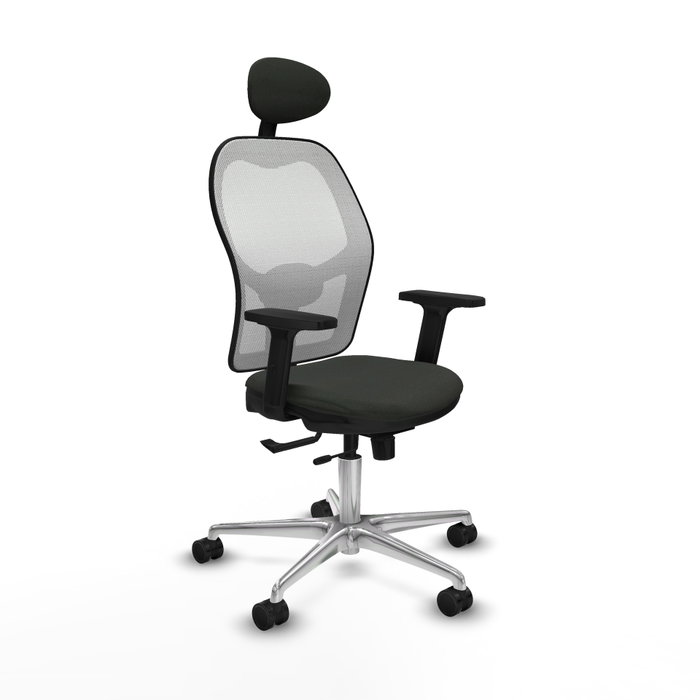 PIQUERAS Y CRESPO Silla de oficina Jorquera con mecanismo Sincro/Traslack, Negro y Blanco PIQUERAS Y CRESPO Silla de oficina Jorquera con mecanismo Sincro/Traslack, Negro y Blanco