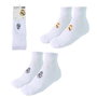 Cerdá Pack de 2 Calcetines Real Madrid, Talla Única, Color Blanco
